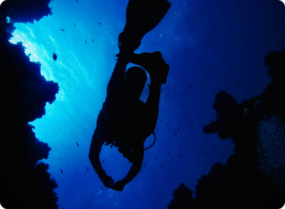 Diving at the Blue Hole near Dahab